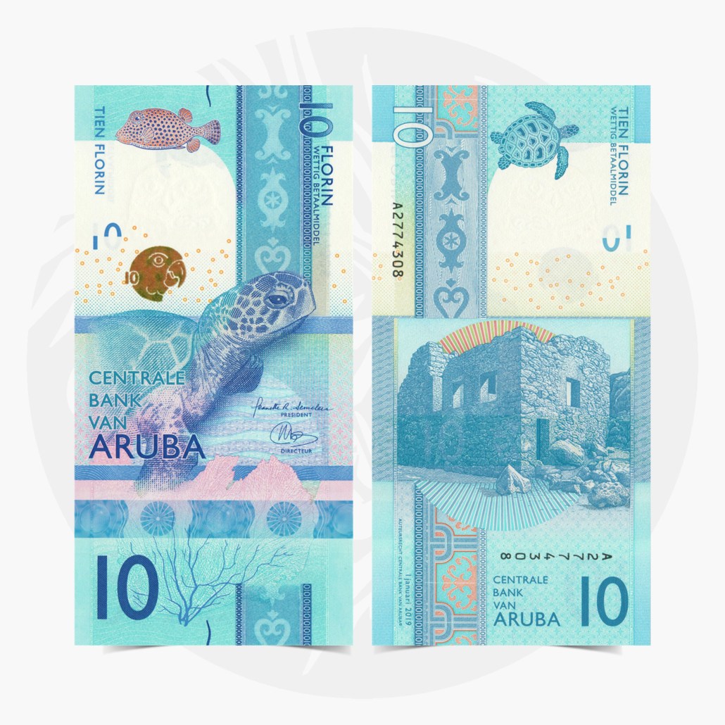 Aruba 10 Florin p-new 2019 UNC Banknote